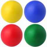 Anti stressballen Relaxman kleurenmix - 4x stuks - Dia 6 cm - Mindfullness - Ontspanning artikelen