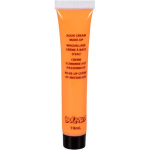 Boland Schmink/make-up tube - oranje - 19 gram - waterbasis - carnaval/Halloween