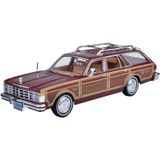 Modelauto Chevrolet LeBaron Town and Country 1979 bruin 22 cm - Schaal 1:24 - Speelgoedauto - Miniatuurauto