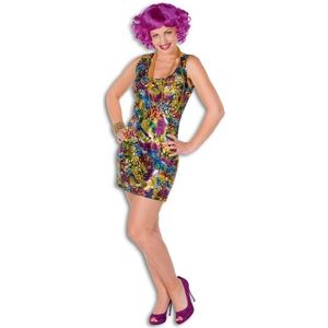 Gekleurd disco jurkje voor dames