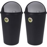 Storage Solutions Prullenbakken 2x stuks - 25L - gerecycled kunststof