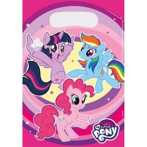 8x stuks My Little Pony thema uitdeelzakjes/cadeauzakjes/snoepzakjes 23 x 17 cm