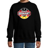 Have fear Germany is here sweater met sterren embleem in de kleuren van de Duitse vlag - zwart - kids - Duitsland supporter / Duits elftal fan trui / EK / WK / kleding