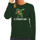 St. Patricks day sweater groen voor dames - St. Patricks dab - Ierse feest kleding / trui/ outfit/ kostuum