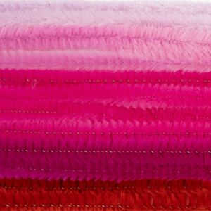 Chenilledraad - 30x - roze tinten - 8 mm x 50 cm - hobby/knutsel materialen