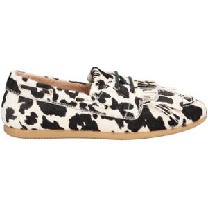 Latty Fringes White Black