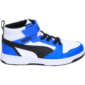 Puma Rebound V6 Mid White Black Blue