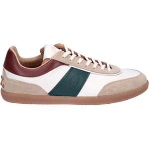 Tod's Tabs Sneakers Beige Green