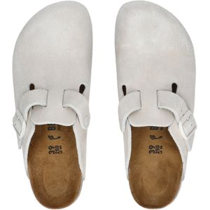 Boston Women Antic White Suede Narrow