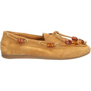 Nahua Suede Amber Stones Cognac