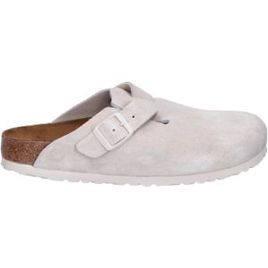 Boston Women Antic White Suede Narrow