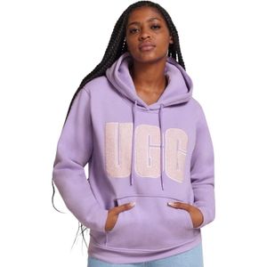 Rey UGG Fluff Logo Hoodie Purple Jade