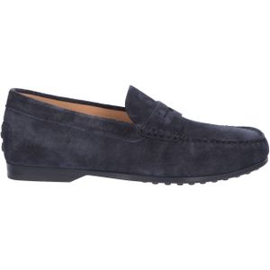 Tod's Loafers In Suede Blue