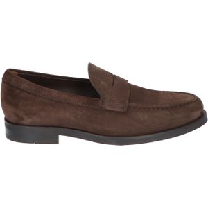 Tod's Loafers In Suede Brown