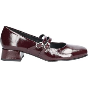 Cypres - Yena - Pump - Bordeaux - Mary Jane Stijl - Vierkante Hak