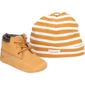 Timberland Crib Bootie With Hat Wheat