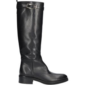 Gioia - Yill - Lange Laars - Zwart - Dames - Glad Leer