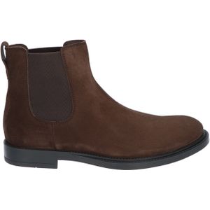 Tod's Chelsea Boots In Suede Brown