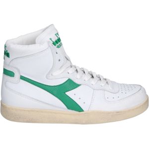 Diadora Heritage Mi Basket Used White Green