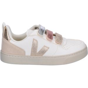 V-10 Chromefree Leather Kids Multico White Shiny