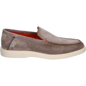 Santoni Suede Loafers Taupe