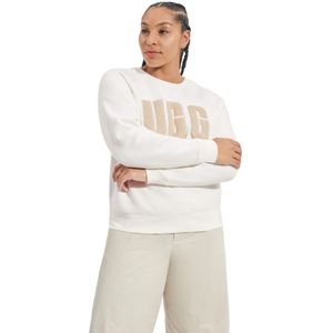 Ugg Madeline Fuzzy Logo Crewneck Nimbus Sand