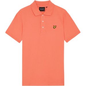 Plain Polo Shirt X586 Coral Stand