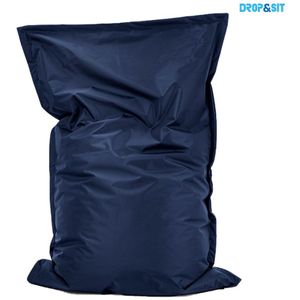 Drop&Sit zitzak, donkerblauw, voor binnen en buiten, 100 x 150 cm