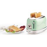 Ariete - Broodrooster - 2 sneden - Vintage Groen - Met Tosti Ijzers