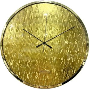 Karlsson discobal wandklok goud - 40cm