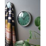 Cabanaz Retro Wandklok - Diameter van 30 cm - Pine Green