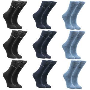 Naft Comfort sokken | Blauwe dames sokken | 9 paar | Maat: 39-42