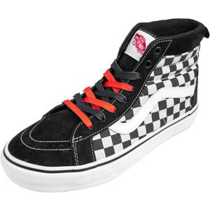 Sneakerveters | Platte schoenveters | dubbele kleur |  zwart rood | 100 cm
