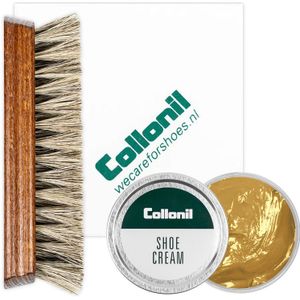 Collonil | Schoenpoets set 3-delig | Shoe cream | Poetsdoek | Borstel | Mirabelle