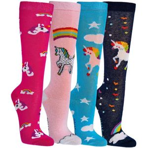 Kindersokken | Eenhoorn sokken | 6 paar | 31-34