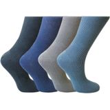 Naft medische sokken | Anti bacterieel | 12 paar | Maat: 39-42 | Kleur: Blauw | Diabetes sokken