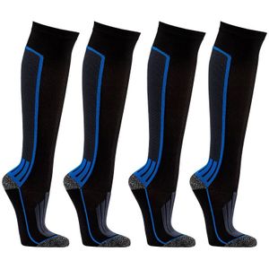 Sportsokken | Compressie sokken | Maat: 43-46 | Kleur: Blauw | Aantal: 2 paar