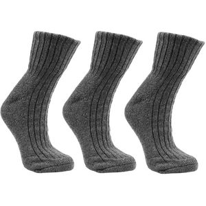 Work Noorse sokken | heren sokken | Antraciet | 3 paar | 39-42