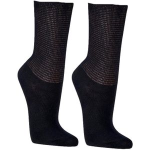 Bio Extra wijde sokken | unisex | voor gezwollen voeten en -benen | bio katoen | 2 paar | maat 47-50