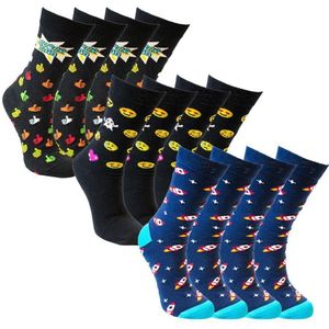 Vrolijke sokken | Dames sokken | Heren sokken | 12 paar | Maat 36-41