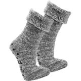 Wollen sokken | grijs | 1 paar | schapenwol | maat 43-46