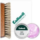 Collonil | Schoenpoets set 3-delig | Shoe cream | Poetsdoek | Borstel | Zacht roze