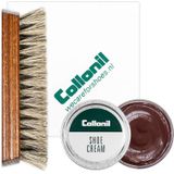 Collonil | Schoenpoets set 3-delig | Shoe cream | Poetsdoek | Borstel | Rood