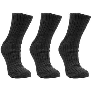 Work Noorse sokken | heren sokken | zwart | 3 paar | 43-46