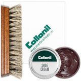 Collonil | Schoenpoets set 3-delig | Shoe cream | Poetsdoek | Borstel | Donker bruin | Marron