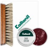 Collonil | Schoenpoets set 3-delig | Shoe cream | Poetsdoek | Borstel | Bordeaux