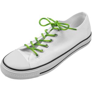 Ronde schoenveters | met print | groen | lengte 100 cm