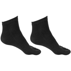 Teensokken | dames sokken | 2 paar | katoen | zwart | maat 35-38