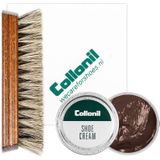 Collonil | Schoenpoets set 3-delig | Shoe cream | Poetsdoek | Borstel | Taupe