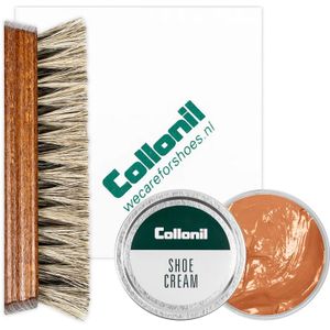 Collonil | Schoenpoets set 3-delig | Shoe cream | Poetsdoek | Borstel | Amandel